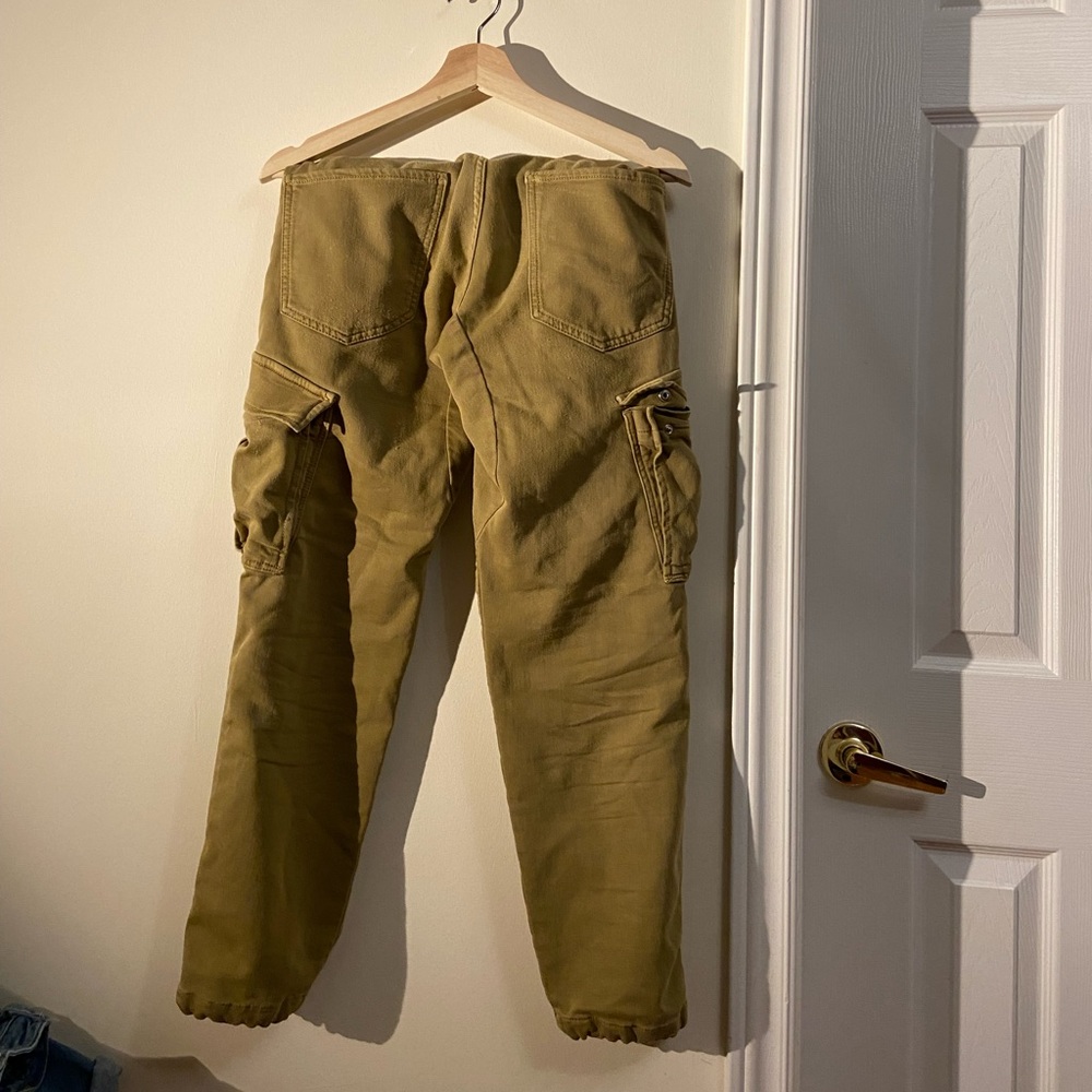 ZARA Tan Cargo Joggers